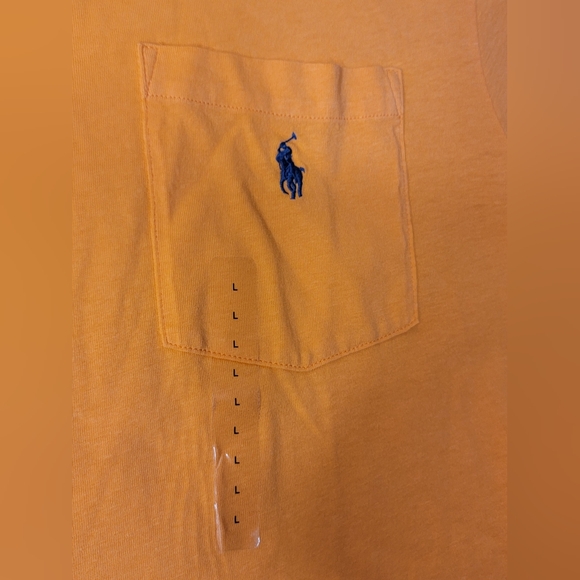 NWT!! Polo Ralph Lauren Men's Custom Slim Fit Polo Tangerine Size L. #0380 - Picture 8 of 8